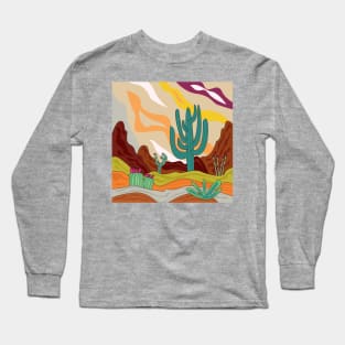 Arizona desert, desert climate, cactus lovers gift Long Sleeve T-Shirt